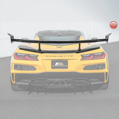 ZR1 Package Corvette C8 Z06 / E-Ray DRY CARBON FIBER Rear Spoiler image 1