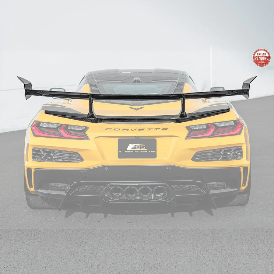 ZR1 Package Corvette C8 Z06 / E-Ray DRY CARBON FIBER Rear Spoiler image 1