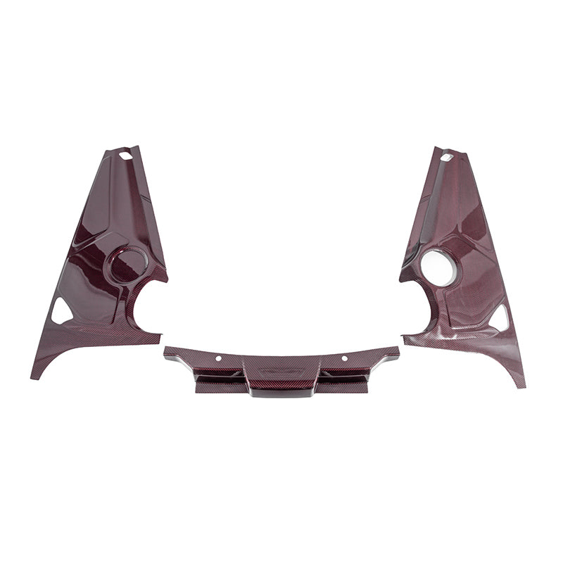 Corvette C8 DRY CARBON FIBER Coupe Engine Bay Panel Cover (3-Pieces Version) image 22