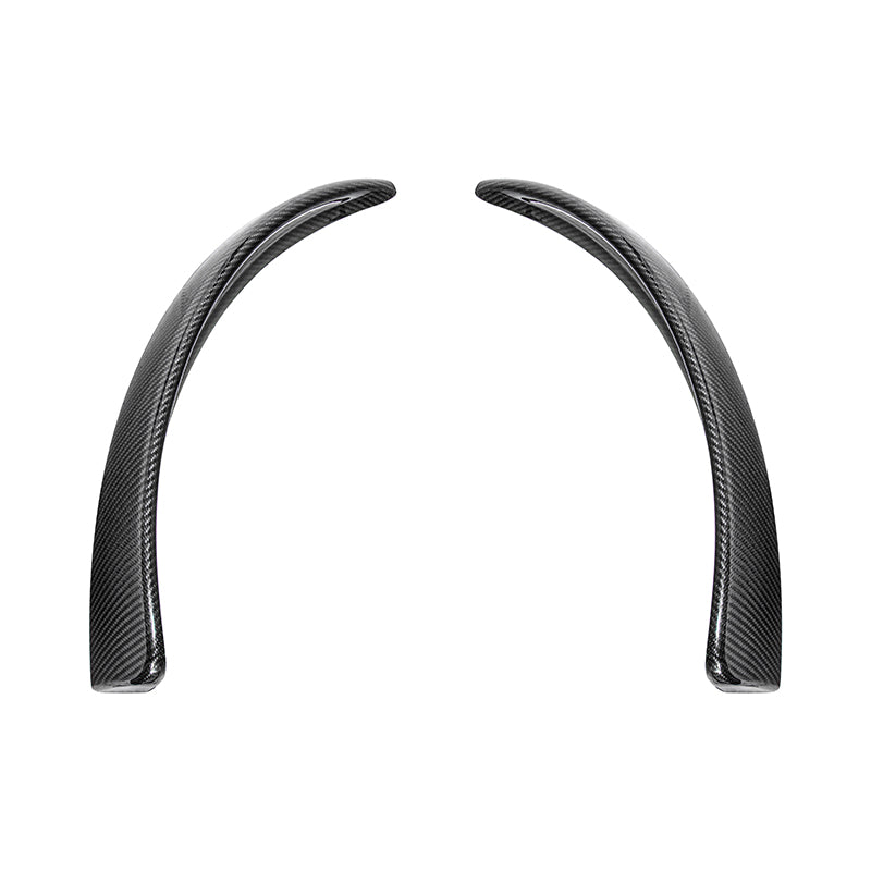 2005-13 Corvette C6 Z06 ZR1 Extended DRY CARBON FIBER Front Splash Guard Mud Flaps image 2
