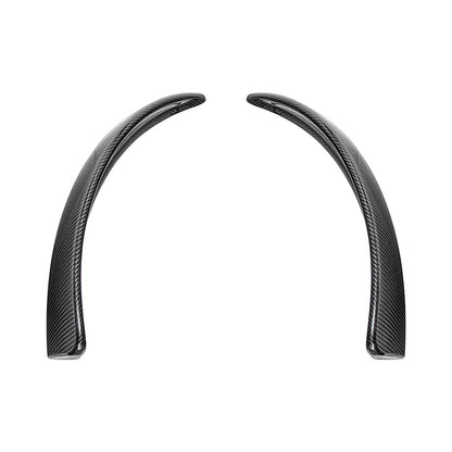 2005-13 Corvette C6 Z06 ZR1 Extended DRY CARBON FIBER Front Splash Guard Mud Flaps image 2