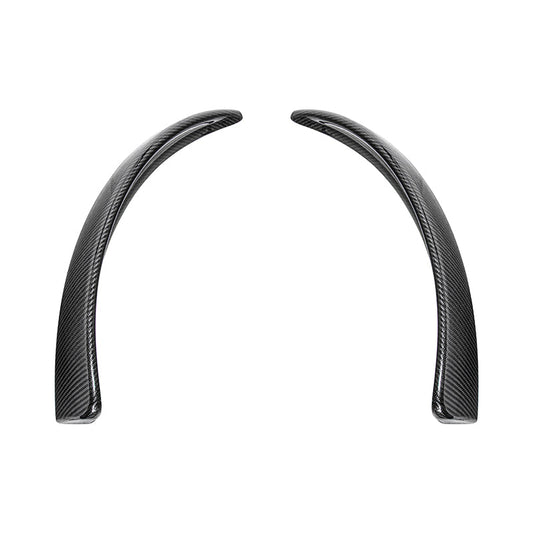 2005-13 Corvette C6 Z06 ZR1 Extended DRY CARBON FIBER Front Splash Guard Mud Flaps image 2