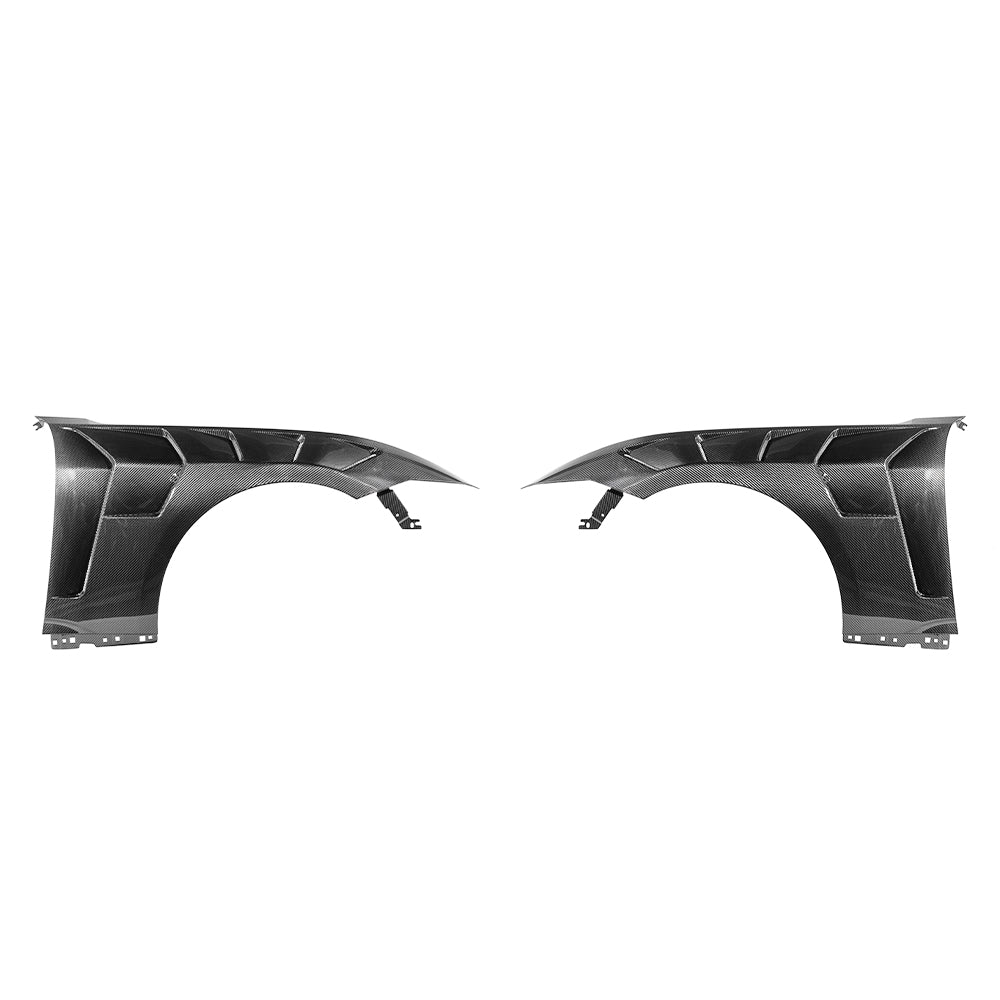 2024-Up Ford Mustang S650 GTD Style Carbon Fiber Front Side Vented Fenders image 1