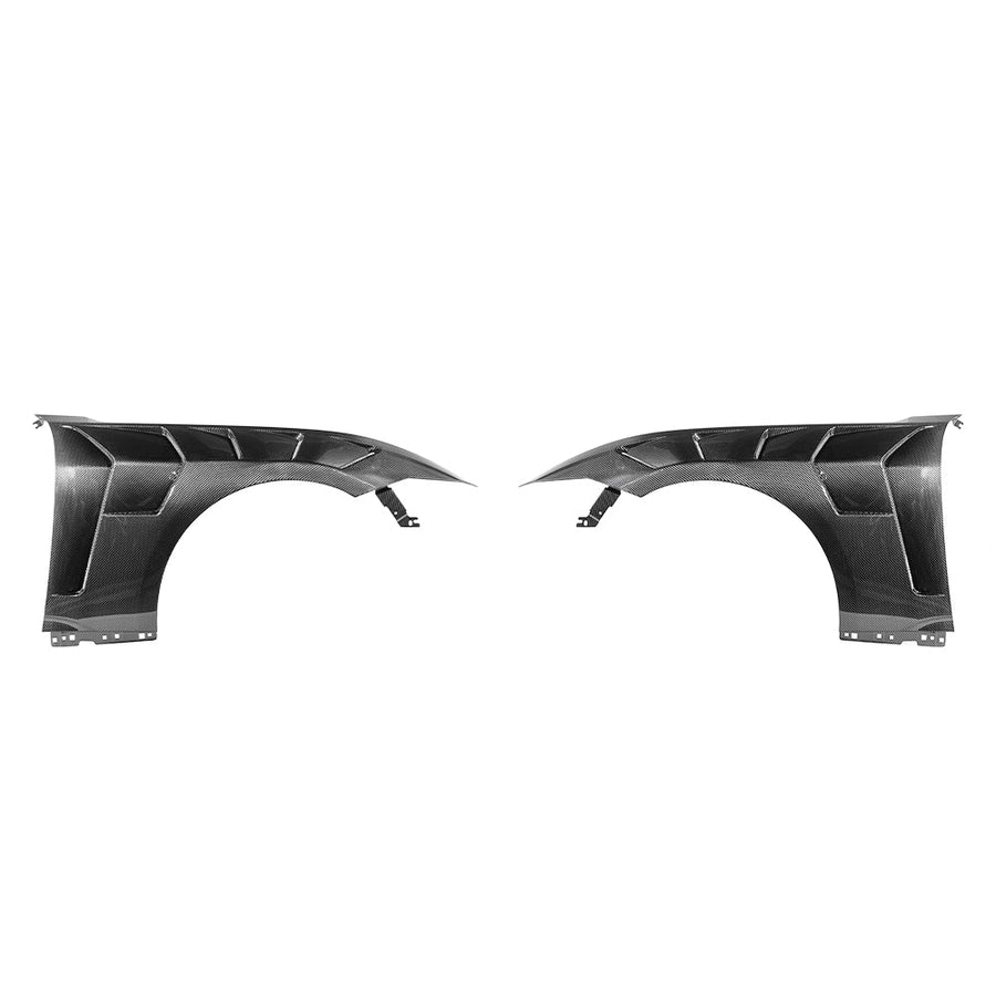2024-Up Ford Mustang S650 GTD Style Carbon Fiber Front Side Vented Fenders image 1