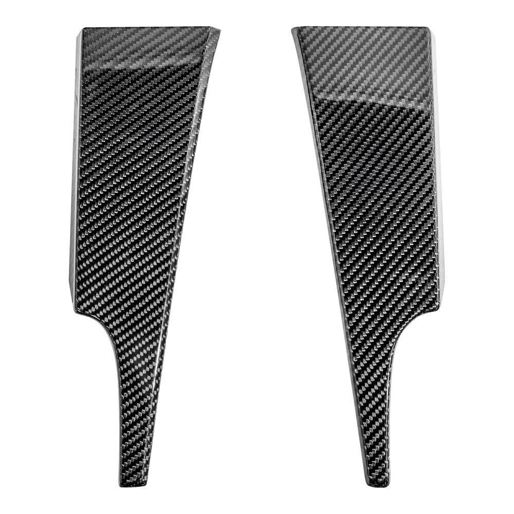 2015-23 Ford Mustang DRY CARBON FIBER Dashboard Lower Trim Cover Pair image 1