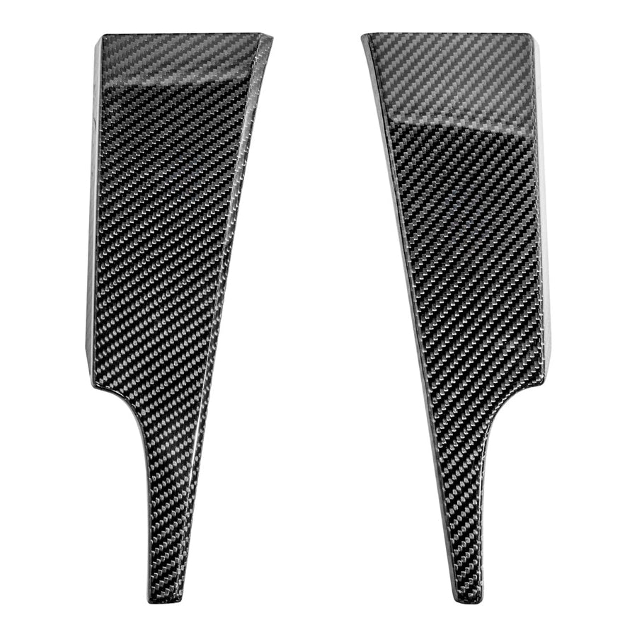 2015-23 Ford Mustang DRY CARBON FIBER Dashboard Lower Trim Cover Pair image 1