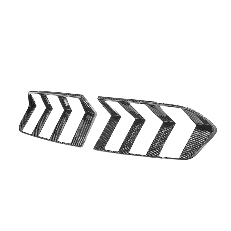 2024+ Ford Mustang DRY CARBON FIBER Tail Light Cover image 1