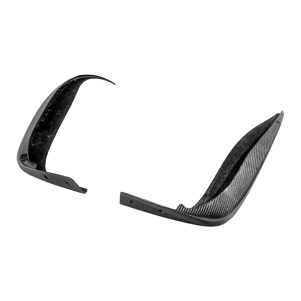 2005-13 Corvette C6 Z06 ZR1 Extended DRY CARBON FIBER Rear Splash Guard Mud Flaps image 2