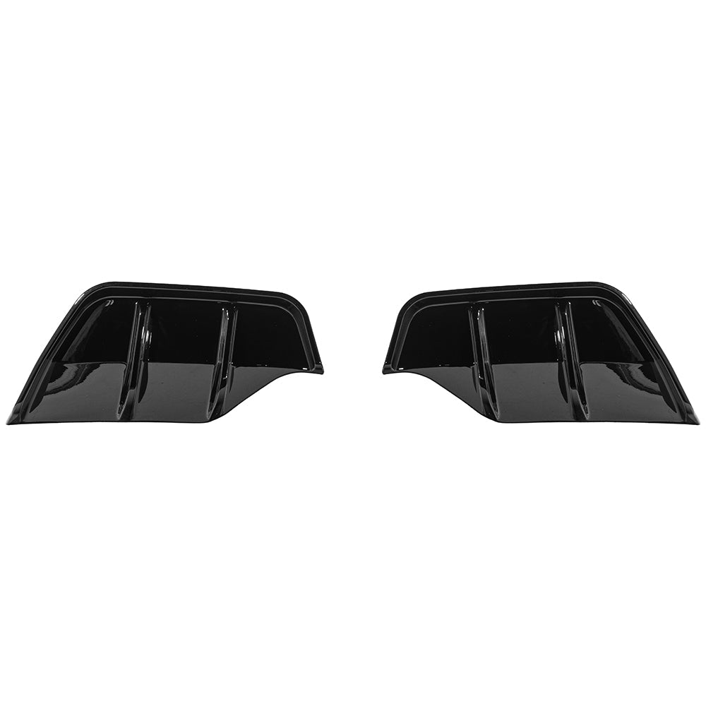 2025-Up Tesla Model Y | Fast Style Glossy Black Rear Bumper Finned Diffuser image 2