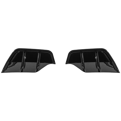 2025-Up Tesla Model Y | Fast Style Glossy Black Rear Bumper Finned Diffuser image 2
