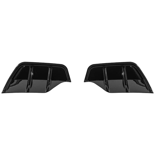 2025-Up Tesla Model Y | Fast Style Glossy Black Rear Bumper Finned Diffuser image 2
