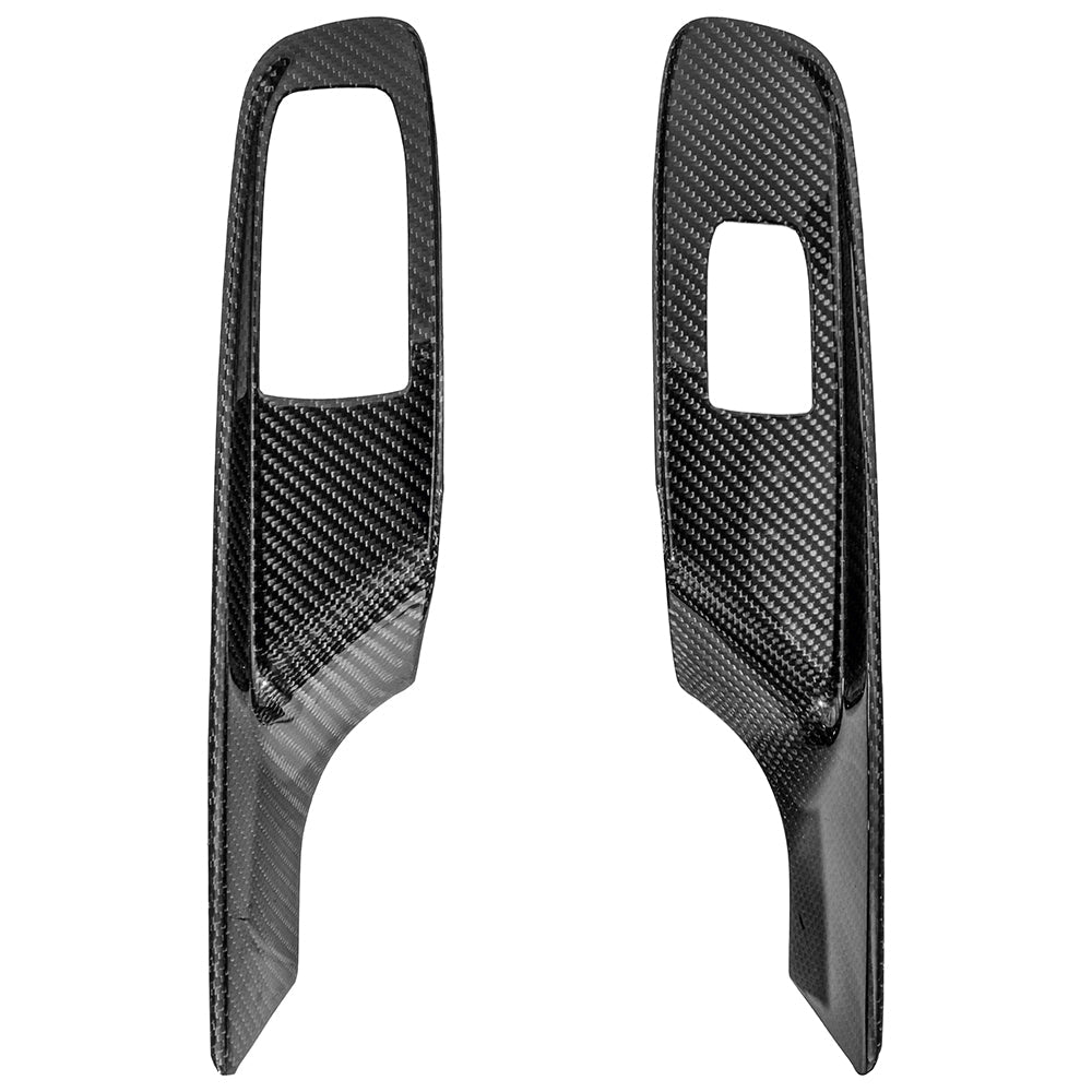 Corvette C8 Coupe DRY CARBON FIBER Side Window Switch Control Panel Cover image 2