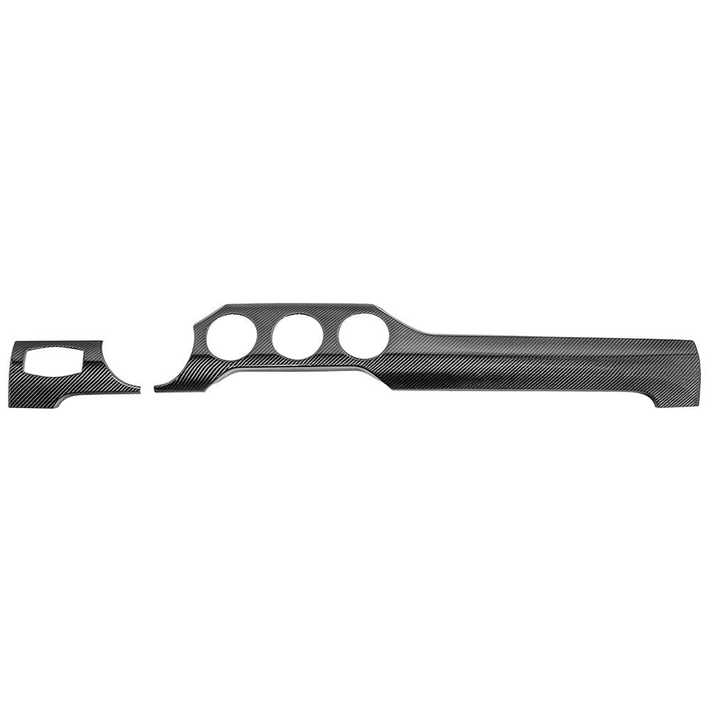 2015-23 Ford Mustang 3 AC DRY CARBON FIBER Dashboard Panel Trim image 1