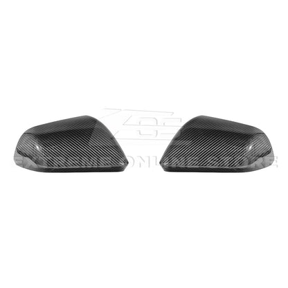 2024-Up Ford Mustang DRY CARBON FIBER Mirror Cap Cover Pair image 1