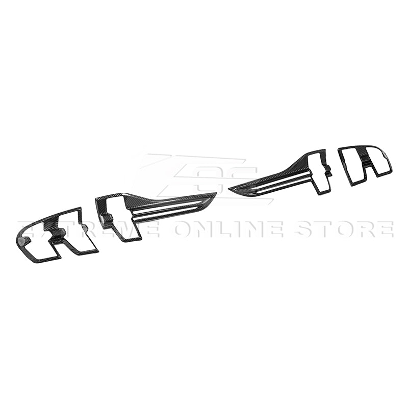 2021+ Ford Mustang Mach-E DRY Carbon Fiber Rear Tail Light Bezel Cover image 1