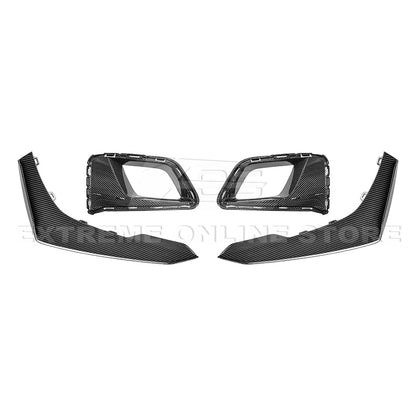 2019-24 Camaro ZL1 1LE Dry Cabon Fiber Front Air Duct Bezels & Canard Dive Planes image 1