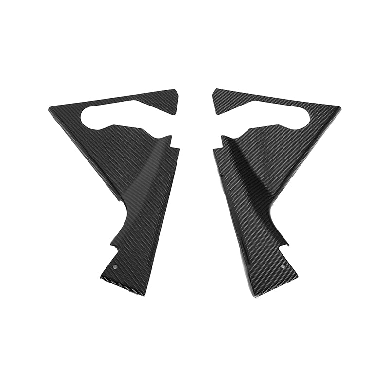 Chevrolet Corvette C8 DRY CARBON FIBER Engine Bay Corner Vent Cover image 2