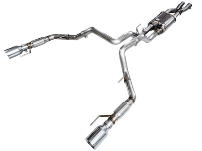 AWE SwitchPath™ Exhaust for Gen 3 Raptor - Chrome Silver Tips image 1