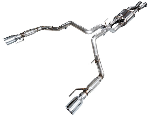 AWE SwitchPath™ Exhaust for Gen 3 Raptor - Chrome Silver Tips image 1