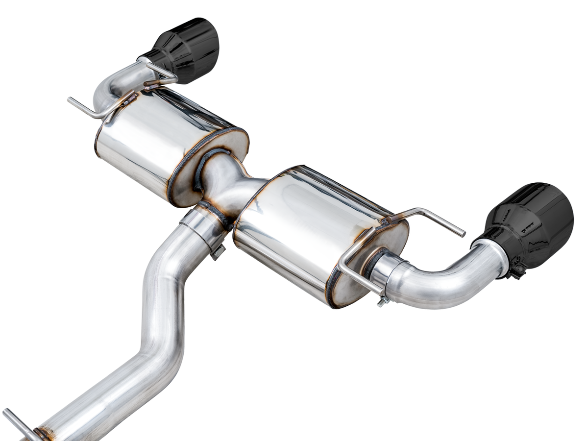 AWE Touring Edition Exhaust for Subaru BRZ / Toyota GR86 / Toyota 86 / Scion FR-S - Diamond Black Tips image 9