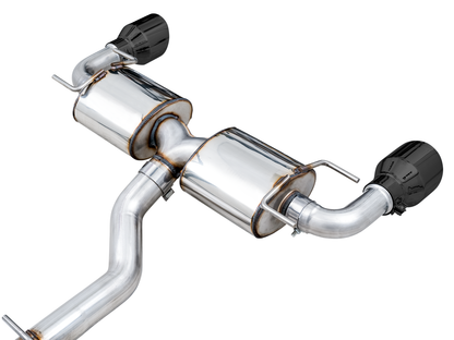 AWE Touring Edition Exhaust for Subaru BRZ / Toyota GR86 / Toyota 86 / Scion FR-S - Diamond Black Tips image 9