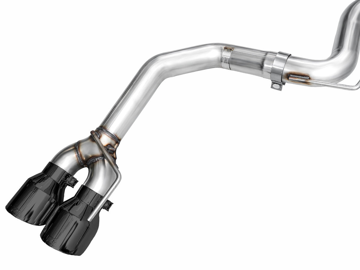AWE Track Edition Exhaust for S650 Ford Mustang GT Fastback - Quad Diamond Black Tips image 13
