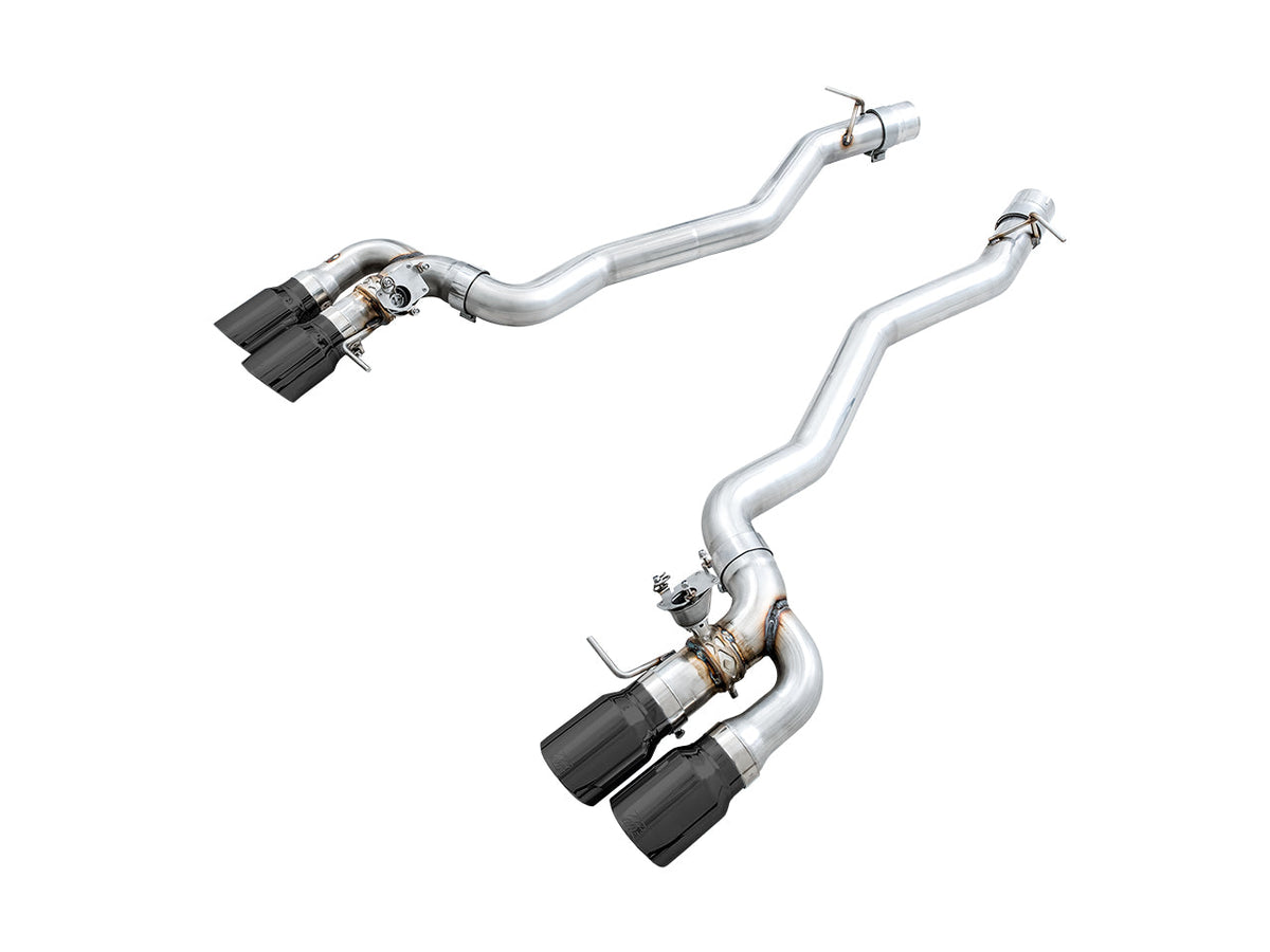 AWE SwitchPath™ Axleback Exhaust for BMW F90 M5 - Diamond Black Tips image 1