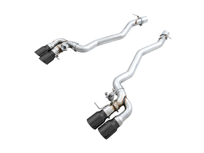 AWE SwitchPath™ Axleback Exhaust for BMW F90 M5 - Diamond Black Tips image 1