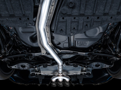 AWE Track Edition Exhaust for FL5 Civic Type R - Triple Diamond Black Tips image 5