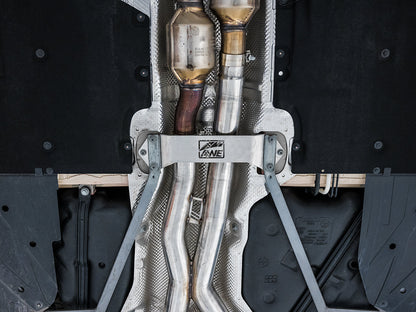 AWE Track Edition Catback Exhaust for BMW F8X M3/M4 - Chrome Silver image 5