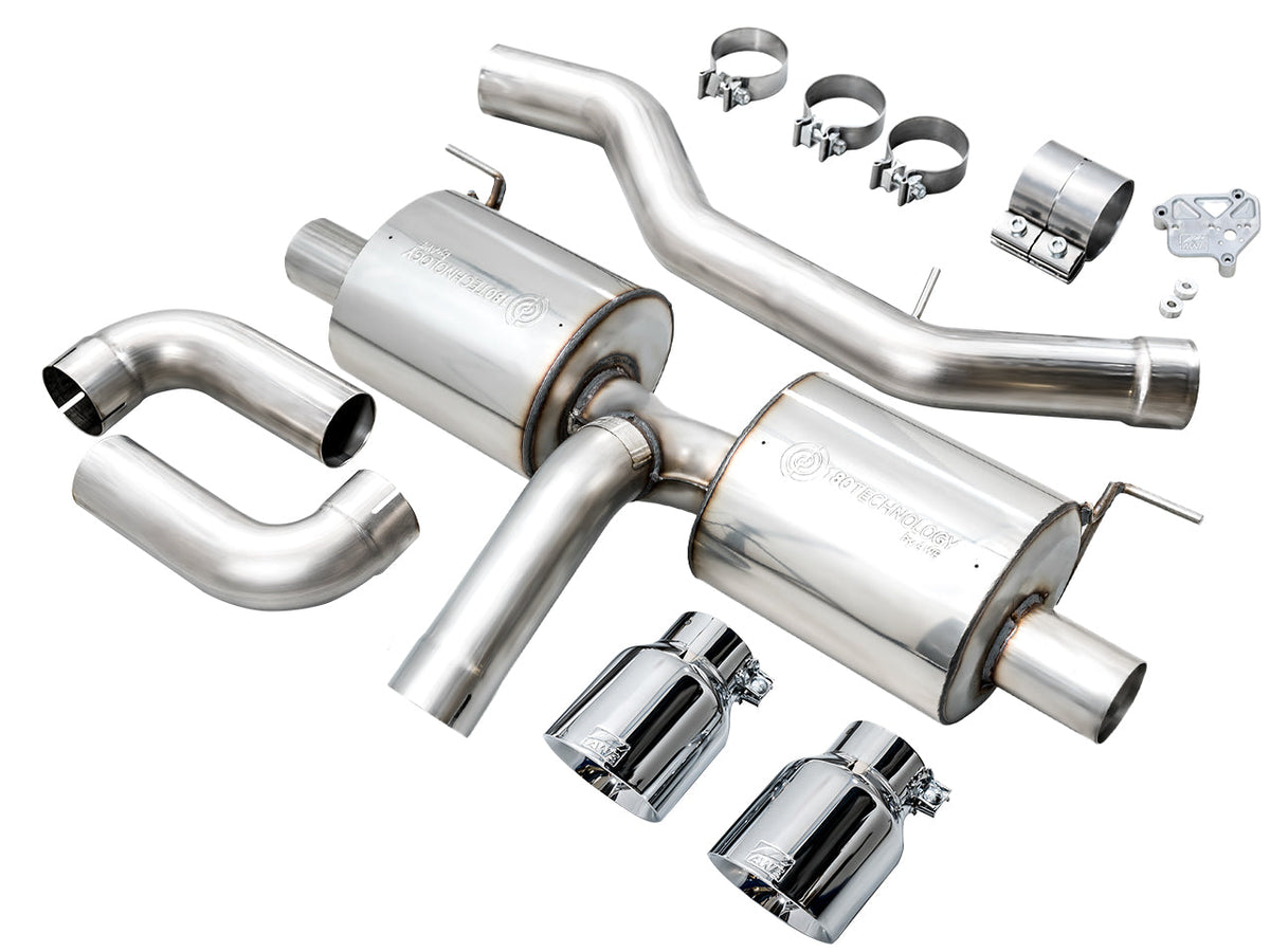 AWE Touring Edition Axle Back Exhaust for BMW G2X 330i/430i - Chrome Silver image 13