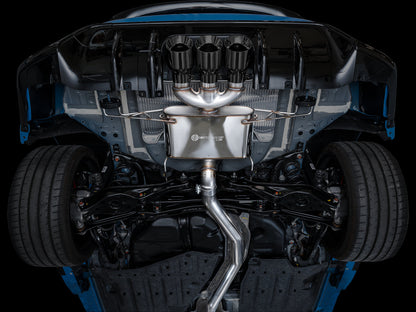 AWE Touring Edition Exhaust for FL5 Civic Type R - Triple Diamond Black Tips image 2