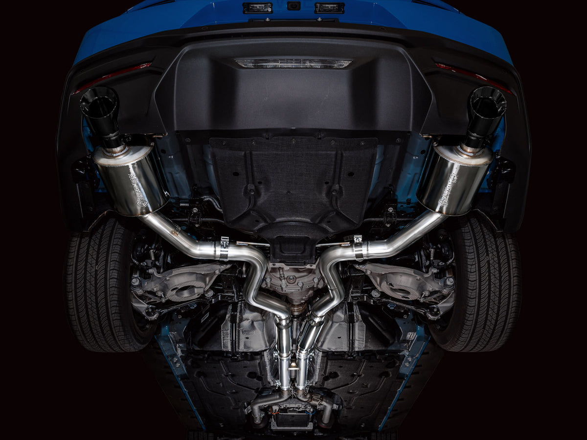 AWE Touring Edition Exhaust for S650 Ford Mustang GT Fastback - Dual Diamond Black Tips image 11