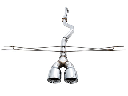 AWE Track Edition Exhaust for 10th Gen Civic Si Coupe / Sedan (includes Front Pipe) - Dual Chrome Silver Tips image 5