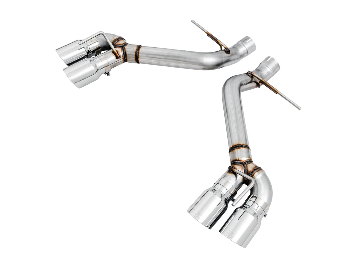 AWE Track Edition Axle-back Exhaust for Gen6 Camaro SS / ZL1 / LT1 - Chrome Silver Tips (Quad Outlet) image 1