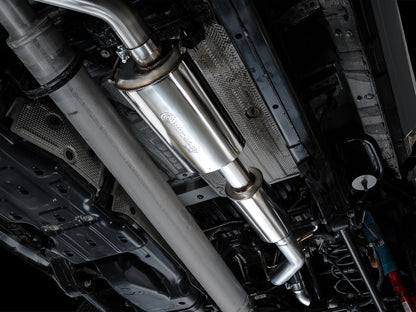 AWE 0FG Exhaust for 4th Gen Toyota Tacoma - Dual Diamond Black Tips image 2