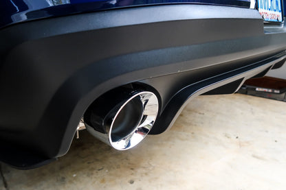 AWE Track Edition Axle-back Exhaust for the S197 Ford Mustang GT - Chrome Silver Tips image 2