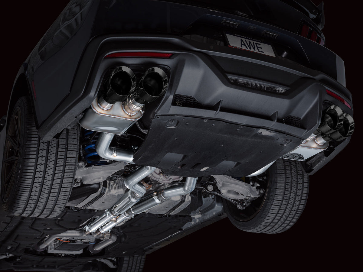 AWE SwitchPath™ Exhaust for S650 Ford Mustang Dark Horse - Quad Diamond Black Tips image 3
