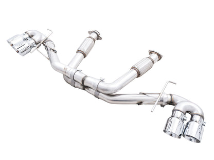 AWE Track Edition Exhaust for C8 Corvette -- Chrome Silver Tips image 1