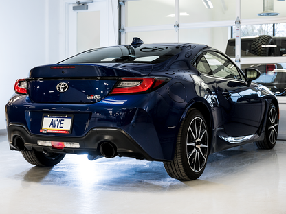 AWE Touring Edition Exhaust for Subaru BRZ / Toyota GR86 / Toyota 86 / Scion FR-S - Diamond Black Tips image 6