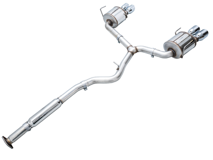 AWE Touring Edition Exhaust for VB Subaru WRX - Chrome Silver Tips image 11