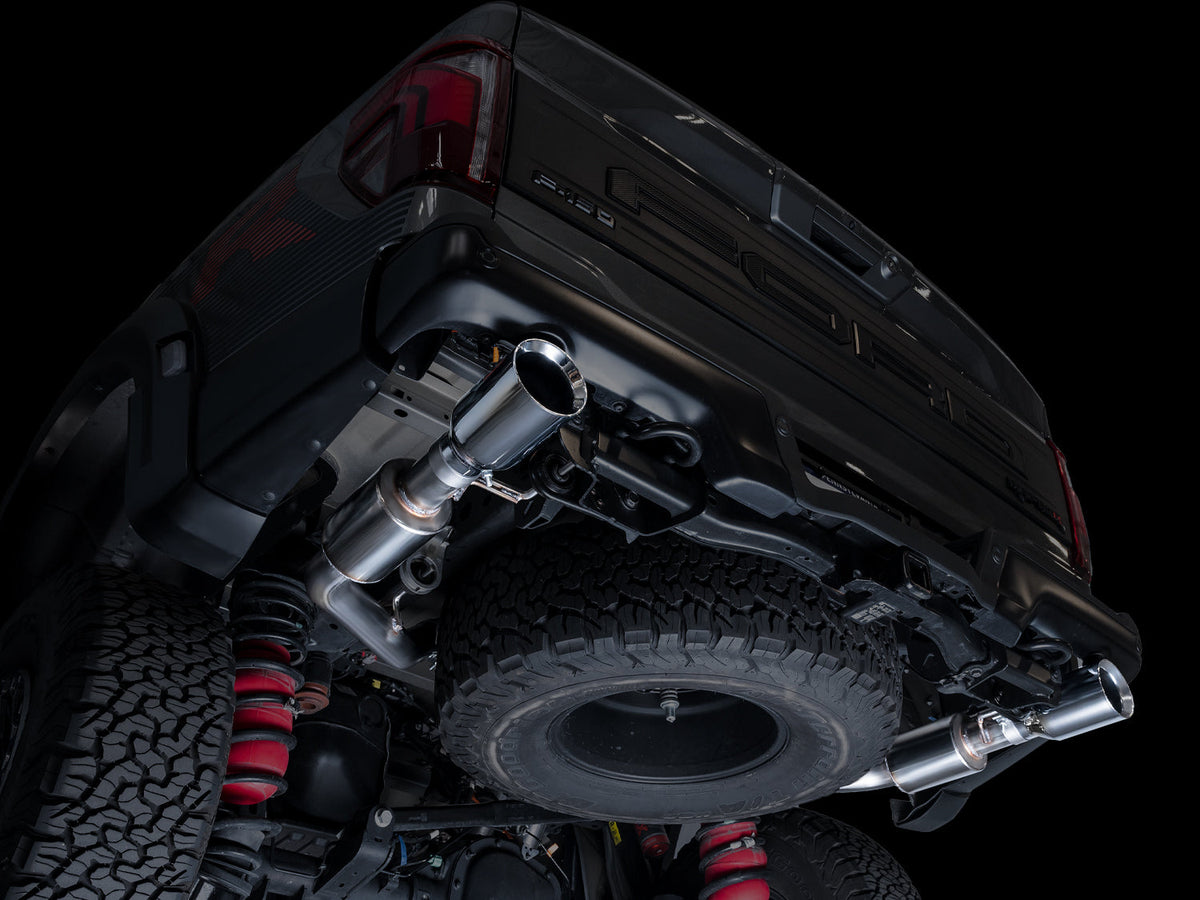 AWE SwitchPath™ Exhaust for Gen 3 Raptor R - Chrome Silver Tips image 3