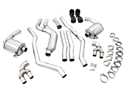 AWE Non-Resonated Touring Edition Exhaust for G2X M340i / M440i - Diamond Black Tips image 10
