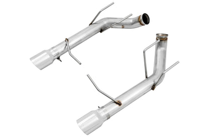 AWE Track Edition Axle-back Exhaust for the S197 Ford Mustang GT - Chrome Silver Tips image 1