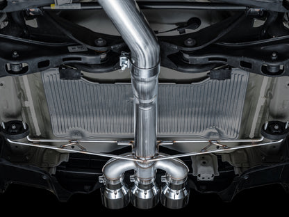 AWE Track Edition Exhaust for DE5 Integra Type-S - Triple Chrome Silver Tips image 3