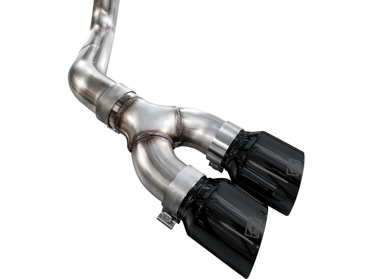 AWE 0FG Dual Side Exit Exhaust for Ford F-150 Regular Cab - 4.5 Diamond Black Tips image 13