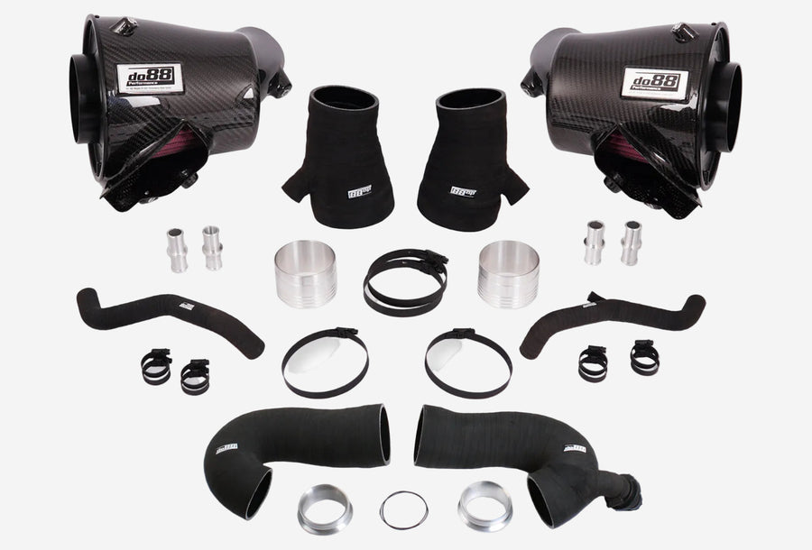 do88 80mm induction system with turbo inlet hoses for Porsche 911 Turbo 992