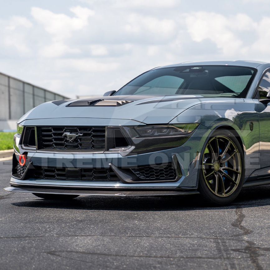 2024+ Ford Mustang Dark Horse DRY CARBON FIBER Front Grille Insert image 6