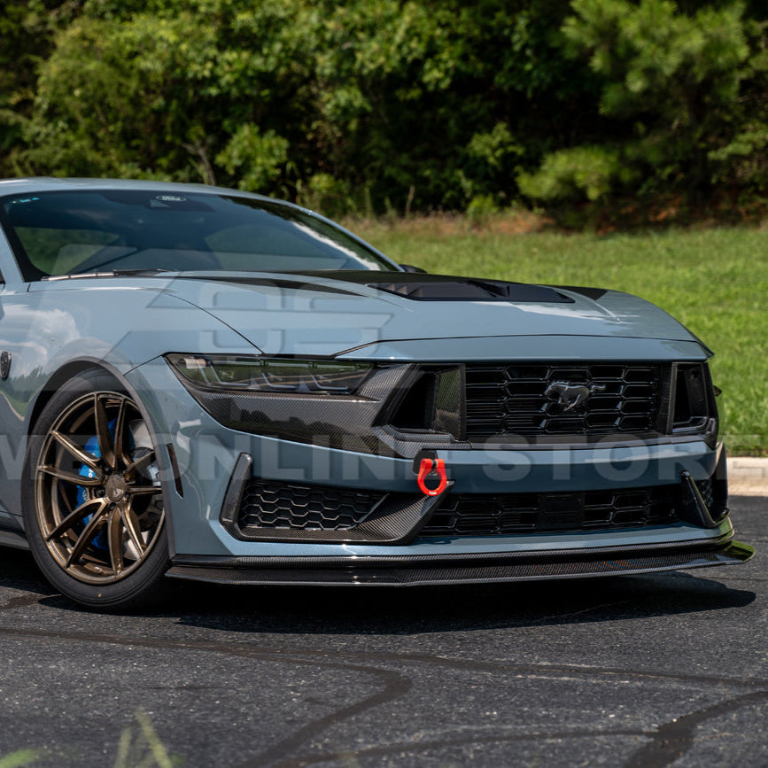 2024+ Ford Mustang Dark Horse DRY CARBON FIBER Front Grille Insert image 7