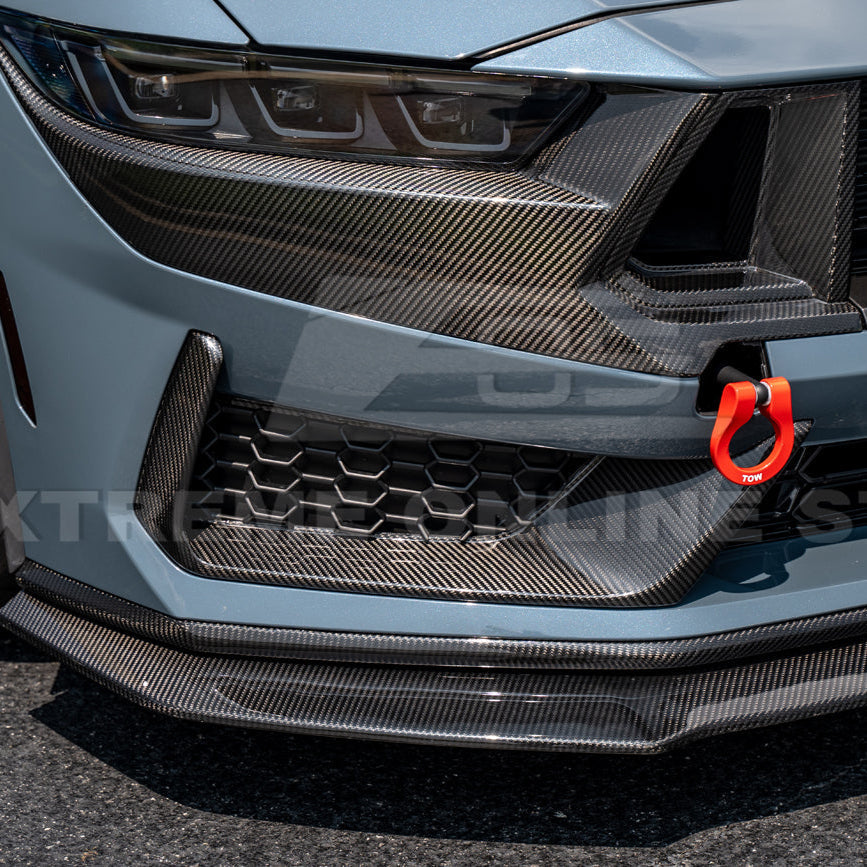 2024+ Ford Mustang Dark Horse DRY CARBON FIBER Front Grille Insert image 9